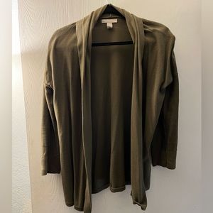 Cardigan cuffed sleeve